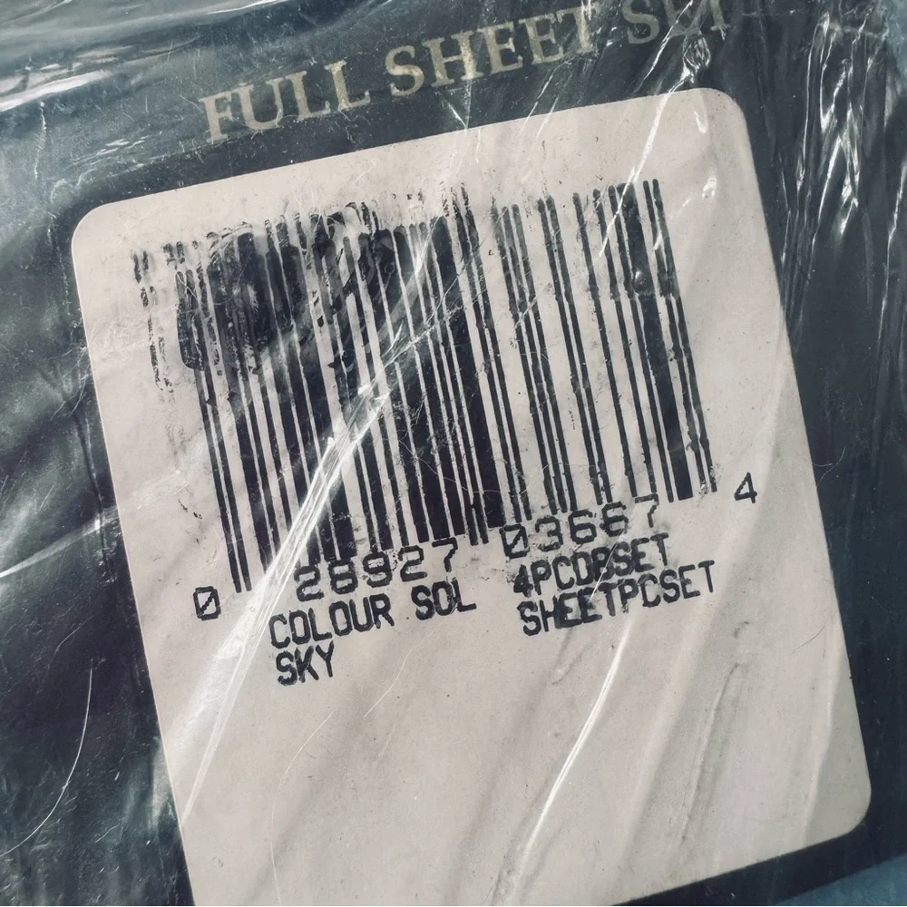 NEW COLOURS Alexander Julian FULL 4-PC Blue Sky Flat Fitted Vintage Sheet Set